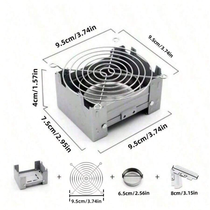 2pcs/Set Stove Set, 1pc 12-Piece Windshield And 1pc Aluminum Alloy Stove With Drawstring Bag